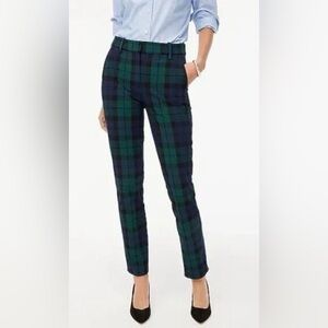 J. Crew Factory Ruby Cropped Pants in Black Watch size 4